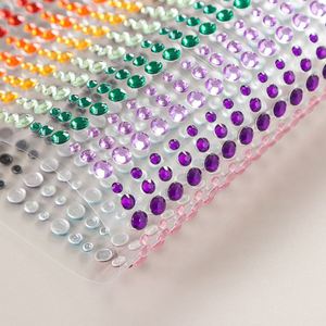 Multi-Color Face Jewels Stickers | 3D Rhinestone Decals for Face Decor Nail Art & DIY Craft Projects Crystal Sticker - Product Image 4