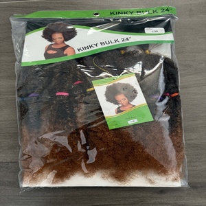 Offre Spéciale : Extensions de Cheveux Afro Kinky en Vrac, Fibre à Basse Température, Pré-étirées, Faciles à Tresser au Crochet, Cheveux Bouclés Pré-étirés pour Tresses - Product Image 3
