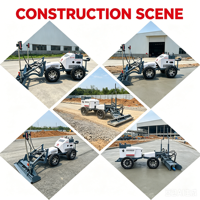 Machine à niveler les sols à laser à haute efficacité, à deux roues, à propulsion par moteur, pour chantier de construction et entrepôt
