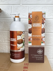 Ensemble de soins capillaires au shampooing naturel Heniways, <span class=keywords><strong>essence</strong></span> pure biologique, kératine, huile de noix de <span class=keywords><strong>coco</strong></span>, shampooing et revitalisant - Product Image 5