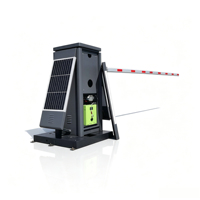 Barrière de parking automatique à énergie solaire avec batterie de secours pour le contrôle d'accès des véhicules