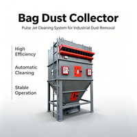 Nouvelle unité de dépoussiérage industrielle à sacs Pulse Bag avec poignées de levage, structure en acier, efficacité de 99 %, moteur de 15 kW pour matériaux de construction