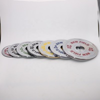 Plaques de poids en acier chromé de haute précision pour la musculation à domicile et en salle de sport, avec logo personnalisé en relief