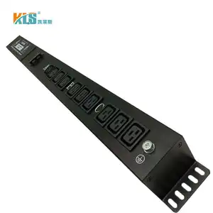 KLS中国高品质液晶仪表PDU 240V 30A 8C13和3C19 PDU配电单元公共开关PDU