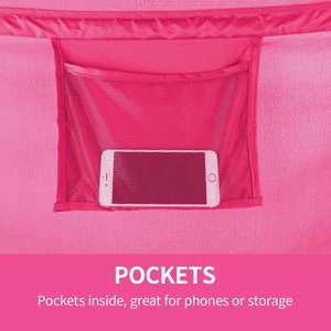 Tienda de campaña con dosel para cama, carpa para dormir de tamaño completo, con marco portátil, cortinas transpirables, color rosa - Product Image 6