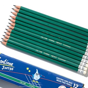 Lápices de Plástico Verde Baratos al por Mayor, para Escribir y Dibujar con Suavidad, Preafilados, para Niños de Jardín de Infancia, Estudiantes y Adultos - Product Image 2
