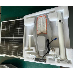 Lampe solaire LED extérieure avec garantie de 2 ans, IP65 étanche, en alliage d'aluminium, 100W, lampes solaires extérieures pour cour - Product Image 4