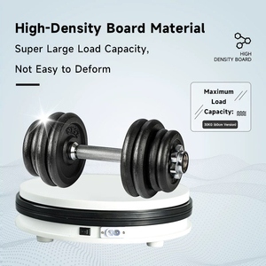 2025 New đôi bìa trong một im lặng bền xoay hiển thị đứng bàn xoay 360 độ nhiếp ảnh bàn xoay điện bàn xoay - Product Image 5