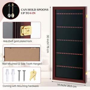 Étagère de présentation multi-niveaux pour cuillères de collection 2026 – Idéale pour les collectionneurs et la décoration intérieure - Product Image 2