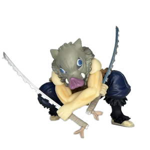 ผีทำลาย Q ประตูห้องครัวคุณถั่วพีวีซีภาพเคลื่อนไหวญี่ปุ่น Zhilang ภรรยาของฉัน Shan Yi หัวหมูทำมือโมเดลขายส่ง - Product Image 1