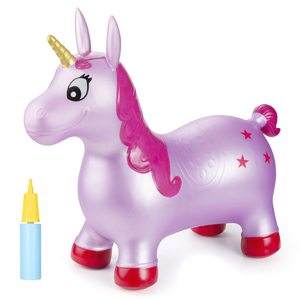 Jouets éducatifs Cheval à bascule <span class=keywords><strong>gonflable</strong></span> d'intérieur Licorne musicale en PVC écologique et sûr pour enfants à utiliser en extérieur - Product Image 3