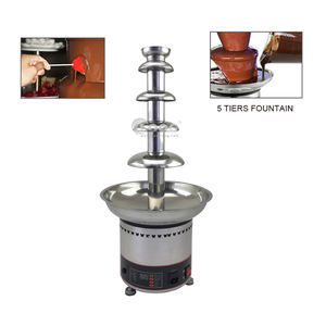 Fontaine à chocolat électrique commerciale certifiée CE, machine à <span class=keywords><strong>fondue</strong></span> au chocolat en acier inoxydable - Product Image 1