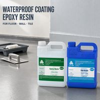 Résine époxy SANKIN, revêtement imperméable, colle époxy AB pour sol, mur, carrelage, adhésif puissant, système époxy bi-composant