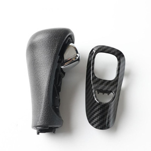 Honda Car Gear <b>Knob</b> Gray Carbon Fiber Leather Ergonomic <b>Shift</b> Handle Automatic Transmission Manual Model JM4-10 - Product Image 1