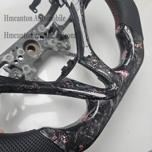 Productos Populares: Volante de Fibra de Carbono Forjado con Cuero Perforado, Compatible con Honda Civic de 8ª Generación - Product Image 5