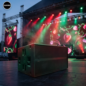 Subwoofer amplifié SUB 9006-AS, double woofer néodyme de 18 pouces, bobine vocale de 4 pouces, contrôle DSP, audio professionnel pour concerts et festivals - Product Image 1