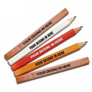 Crayon de charpentier standard HB personnalisé avec logo, format carré géant 24 cm, idéal pour la promotion en gros - Product Image 1