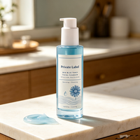 Nettoyant Visage Hydratant Purifiant aux Acides Salicylique et BHA à la Tansy Bleue, Gel Nettoyant pour les Pores, Soin Visage Marque Blanche
