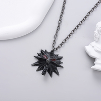 Hip Hop Bar Rock Animal Loup Tête Punk PVD En Alliage De Zinc Étanche Pendentif Collier Hommes De Mode Bijoux En Gros