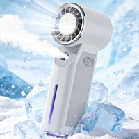 Ventilateur de bureau pliable mini portable rechargeable USB Type-C pour l'Amérique latine, les stands et les dortoirs