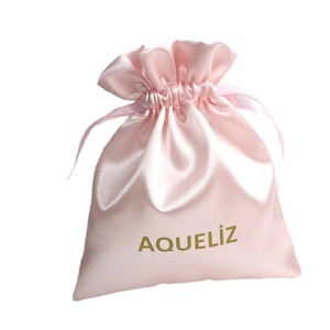 Underwear Drawstring Storage Wig Packaging Silk <strong>Satin</strong> Bag with Logo for Jewelry Jewelry <strong>Pouch</strong> Dust Velvet Gift Shopping Bag - Product Image 4