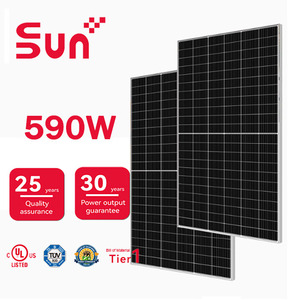 แผงโซลาร์เซลล์ SUNPLUS ประสิทธิภาพสูง 590W 595W 600W ได้รับการรับรองมาตรฐาน UL61730 แบบสองหน้า - Product Image 1