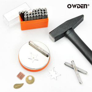 OWDENプロ用DIYグレードアッパーケース手書きフォントレターパンチセット1/8-3mmスチール製ベンチブロックジュエリースタンピングOEM - Product Image 3