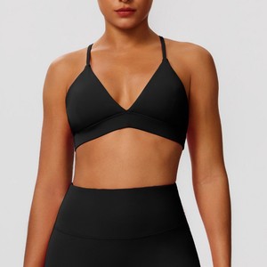 <span class=keywords><strong>Soutien</strong></span>-<span class=keywords><strong>gorge</strong></span> de sport sans bretelles pour femme, maintien élevé, avec coussinets amovibles, séchage rapide, en nylon respirant, idéal pour la gym - Product Image 6
