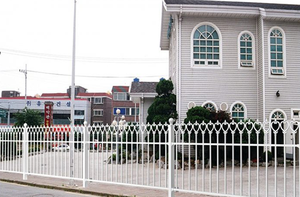 Zwart smeedijzeren hek, eenvoudig te monteren, decoratief hekwerk, schutting voor huis, boerderij of zwembad, warmtebehandeld hout, metalen frame - Product Image 2