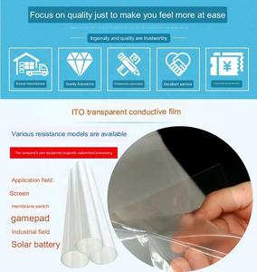 ฟิล์มนำไฟฟ้า ITO โปร่งใสหน้าจอสัมผัสโทรศัพท์ยืดหยุ่น0.125มม. หนา10โอห์มสวิตช์เกมสามารถปรับแต่งได้ - Product Image 3