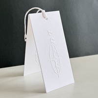 Étiquettes de prix en papier coton personnalisées de haute qualité, écologiques, pour vêtements, sacs, chaussures, vente en gros, logo personnalisé