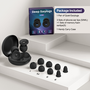 Reusable Silicone Tapones Para Oidos Filter Foam Earplugs Safety Hearing Protection Noise Reduction Ear <b>Plugs</b> for Sleep - Product Image 5