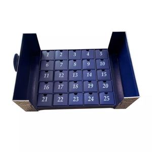 Boîte de calendrier de l'avent de Noël Crown Win pour papier rose, maquillage, cosmétiques, cils, soins de la peau, boîte à tiroirs de beauté, boîtes en papier personnalisées - Product Image 2