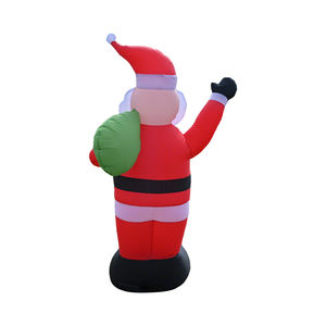 ซานตาคลอสเป่าลมขนาด 6 ฟุต พร้อมไฟ LED สำหรับตกแต่งงานปาร์ตี้วันหยุดคริสต์มาสกลางแจ้ง - Product Image 4