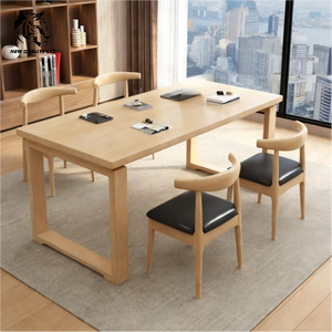 Table à manger rectangulaire en bois, nouvelle collection, meubles de maison tendance, prix le plus bas d'usine chinoise, sur mesure, en stock, expédition immédiate. - Product Image 5