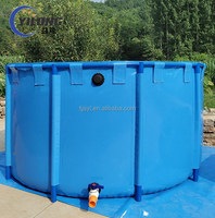 Bassin de pêche pliable en PVC léger et portable pour l'élevage en extérieur