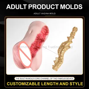 12cm 3D Textured Interior Vagina Oral Anal Sex Mold For Masturbation Cup Stroker Sex Toy Adult Pleasure