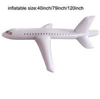 Grand ballon d'avion gonflable blanc pour la fête en plein air favorise diverses façons de jouer