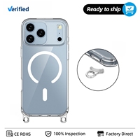 Coque de téléphone transparente avec boucle de lanière et chargement sans fil, protection intégrale, vente en gros, pour Samsung S26 et Galaxy A16