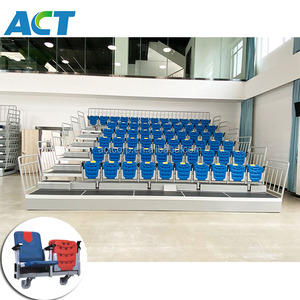 <span class=keywords><strong>Tribune</strong></span> de sport d'intérieur à entraînement motorisé, gradins télescopiques escamotables pour spectateurs - Product Image 5