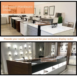 Présentoir Minimaliste Multi-Zones en Métal pour Accessoires de Salle de Bain : Robinet et Ensemble Douche - Product Image 2