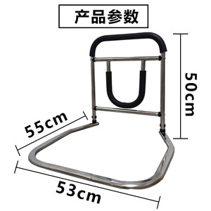 Barrières de sécurité antidérapantes pour chevet, hauteur 49-56,5 cm, pour personnes âgées et femmes enceintes, installation sans perçage - Product Image 4