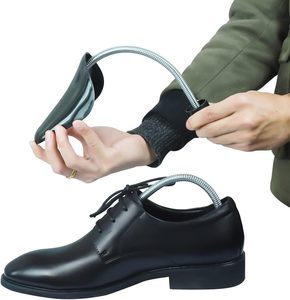 Embauchoir extenseur de chaussures réglable en plastique à ressort anti-plis, avec logo et couleur personnalisables, support de maintien et de mise en forme NOVISON DYD-817-7 pour hommes - Product Image 4