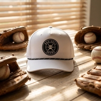 WINERT Gorra de Béisbol Deportiva de Lona y Poliéster Transpirable e Impermeable al por Mayor OEM, con 5 Paneles, Logotipo de Parche y Perforaciones Cortadas con Láser