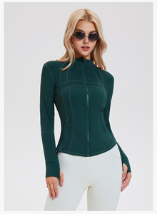 Giacca Sportiva da <span class=keywords><strong>Donna</strong></span> <span class=keywords><strong>con</strong></span> <span class=keywords><strong>Zip</strong></span>, Comoda in Spandex e Poliestere, Traspirante per Attività all'Aperto - Product Image 2