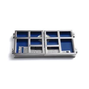 Imán de Refrigerador de Metal Plateado Plegable con Diseño Personalizado de Patrón de Construcción Pintado - Product Image 2