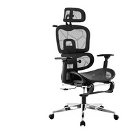 Chaise de conférence exécutive moderne et traditionnelle, chaise de bureau ergonomique pivotante en maille avec fonctions réglables pour usage hôtelier