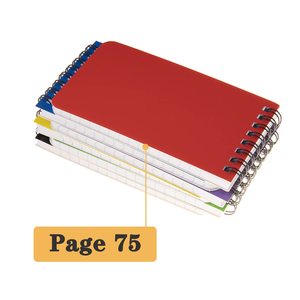 Taccuini Tascabili Personalizzati all'Ingrosso 3x5 Pollici, Blocco Note <span class=keywords><strong>Piccolo</strong></span>, Mini <span class=keywords><strong>Quaderno</strong></span> a <span class=keywords><strong>Spirale</strong></span> con Pagine a Righe - Product Image 3