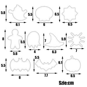 Coupe-sandwich d'Halloween pour enfants coupe-biscuits en acier inoxydable citrouille fantôme <span class=keywords><strong>chauve</strong></span>-<span class=keywords><strong>souris</strong></span> chat chapeau de sorcière <span class=keywords><strong>emporte</strong></span>-pièces - Product Image 4