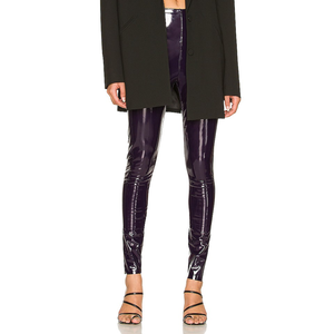 Vendita calda Outwear Sexy lucido in finta pelle vernice lifting Leggings allungati <span class=keywords><strong>pantaloni</strong></span> elasticizzati attillati da <span class=keywords><strong>donna</strong></span> - Product Image 1